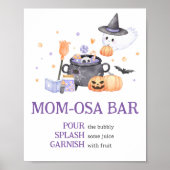 Baby brouwt Paarse Halloween Mom Osa Bar Poster (Voorkant)