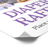 Baby brouwt Paarse luierkrabbel Poster (Hoek)