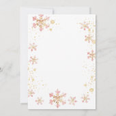 Baby brouwt roze winterthee Baby shower Kaart (Achterkant)