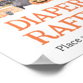 Baby brouwt Sinaasappel Halloween Luier Raffle Poster (Hoek)