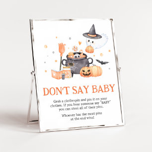 Baby Brouwt Sinaasappel Zeg geen Baby Poster