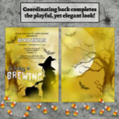 Baby brouwt spookachtig heks Halloween Baby shower Kaart