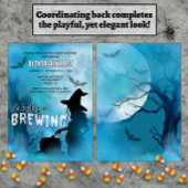 Baby brouwt spookachtig heks Halloween Baby shower Kaart