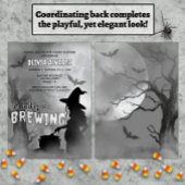 Baby brouwt spookachtig heks Halloween Baby shower Kaart