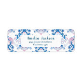 Baby brouwt theefeest Baby shower Etiket (Voorkant)