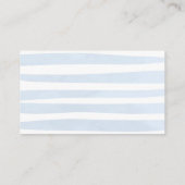 Baby brouwt theeluier Raffle Blue Baby shower Informatiekaartje (Achterkant)