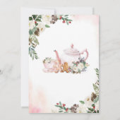 Baby brouwt winterkerstthee Baby shower I Kaart (Achterkant)