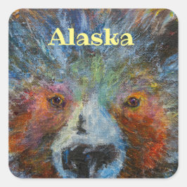 Baby Bruin _ALASKA Vierkante Sticker