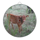 Baby bruine Koe . Dartbord (Voorkant)