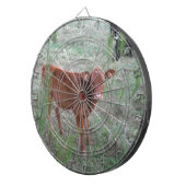 Baby bruine Koe . Dartbord (Voorkant Rechts)