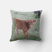 Baby Bruine Koe. Kussen (Achterkant)