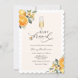 Baby Brunch Baby shower Uitnodiging