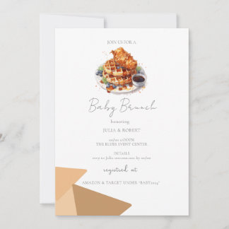 Baby Brunch Baby shower Uitnodiging
