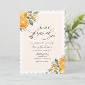 Baby Brunch Baby shower Uitnodiging (Staand voorkant)