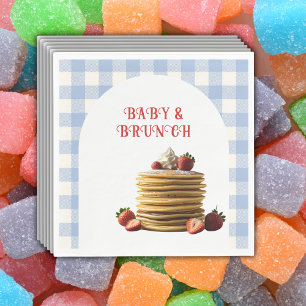 Baby & Brunch Blue Aardbeienpannenkoeken Baby show Servet