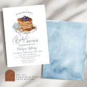 Baby Brunch Blue Hydrangea Baby shower Kaart
