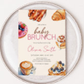 Baby Brunch Bread Pastries Baby shower Kaart
