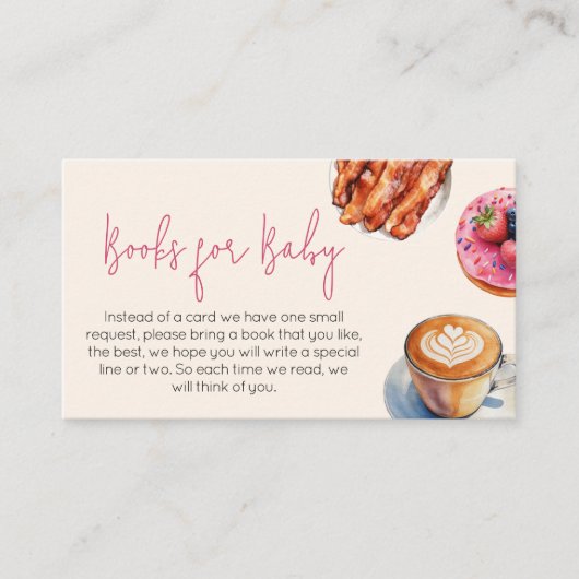 Baby Brunch Broodgebak Boeken voor Baby Informatiekaartje (Voorkant)