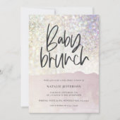 Baby brunch douche Glitter sparkle-klasfeest (Voorkant)