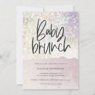 Baby brunch douche Glitter sparkle-klasfeest