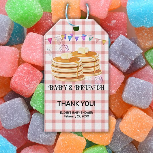 Baby & Brunch feestelijke souffle Baby shower Cadeaulabel