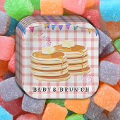 Baby & Brunch feestelijke souffle Baby shower Papieren Bordje