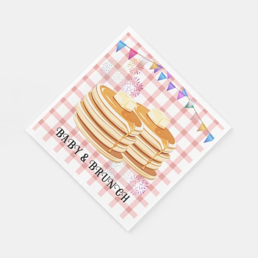 Baby & Brunch feestelijke souffle Baby shower Servet (Hoek)