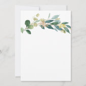 Baby Brunch Invitation Kaart (Achterkant)