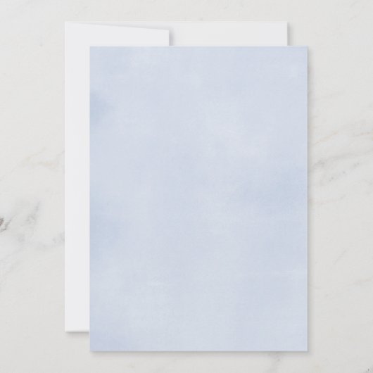 Baby brunch jongen baby shower stoffig blauw geel kaart (Achterkant)