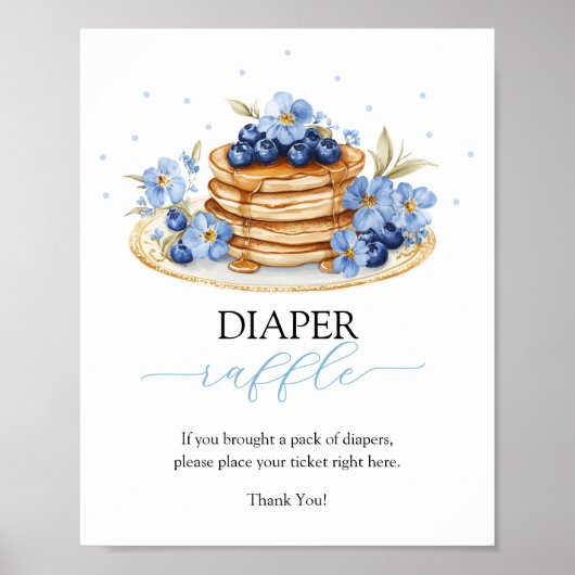 Baby Brunch Luier Raffle Baby shower Spel Poster (Voorkant)