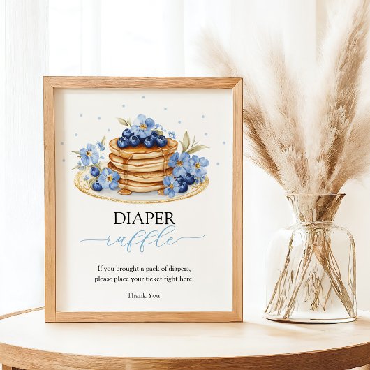 Baby Brunch Luier Raffle Baby shower Spel Poster