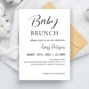 Baby Brunch Moderne Baby Shower Geslacht Onthullin Kaart
