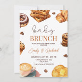 Baby Brunch Neutraal Baby shower Uitnodigen, Ontbi Kaart (Voorkant)