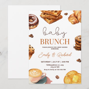 Baby Brunch Neutrale Baby Shower Uitnodiging, Ontb Kaart