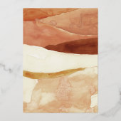 Baby Brunch Neutrale Toon Folie Uitnodiging (Achterkant)