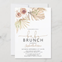 Baby Brunch Pampas Grass Boho Baby shower