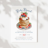 Baby Brunch Pancake Stack Vintage Baby Shower Kaart