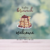 Baby Brunch Pannenkoeken Sweet Cherry Baby shower Acryl Bord (Neutraal)