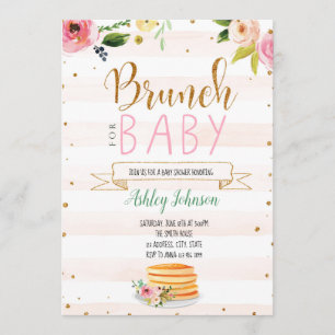 Baby brunch party uitnodiging