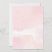 Baby brunch roze goudbruin baby shower kaart (Achterkant)