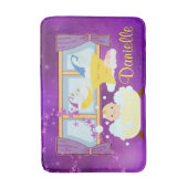 Baby Bubble Bath Paarse Moon & Stars Badmat (Voorkant Verticaal)