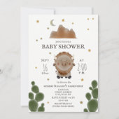 Baby Buffalo Mountain Cactus Stars Baby shower Kaart (Voorkant)