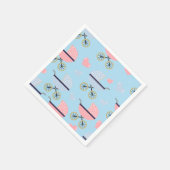 Baby Buggies Roze/Blauw Papier Servet Baby Jongen (Hoek)