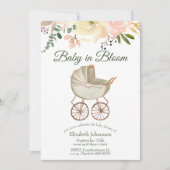  Baby Buggy en Bloemen Baby in Bloom Kaart (Voorkant)