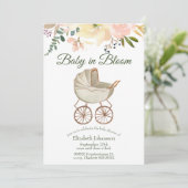  Baby Buggy en Bloemen Baby in Bloom Kaart (Staand voorkant)