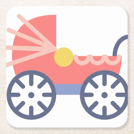 baby buggy kartonnen onderzetters (Voorkant)