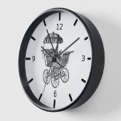 Baby-buggy Nursery Wood Wall klok (Hoek)