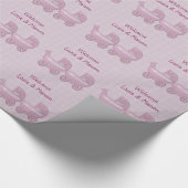 baby buggy voor tweelingmeisjes cadeaupapier (Hoek)