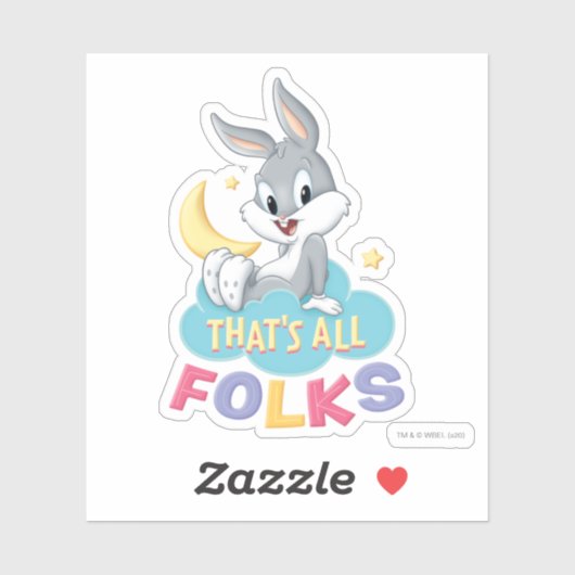 Baby BUGS BUNNY™ | Dat is allemaal mensen Sticker (Vel)