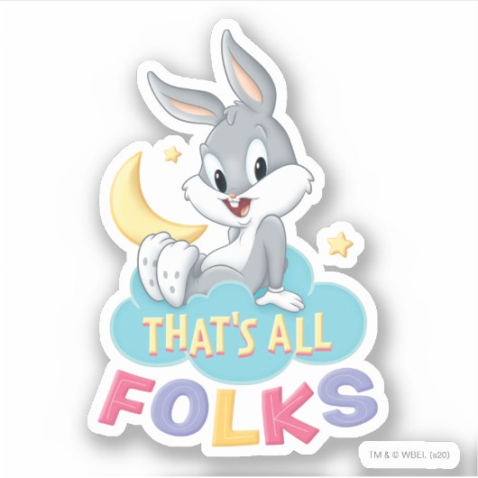 Baby BUGS BUNNY™ | Dat is allemaal mensen Sticker (Voorkant)